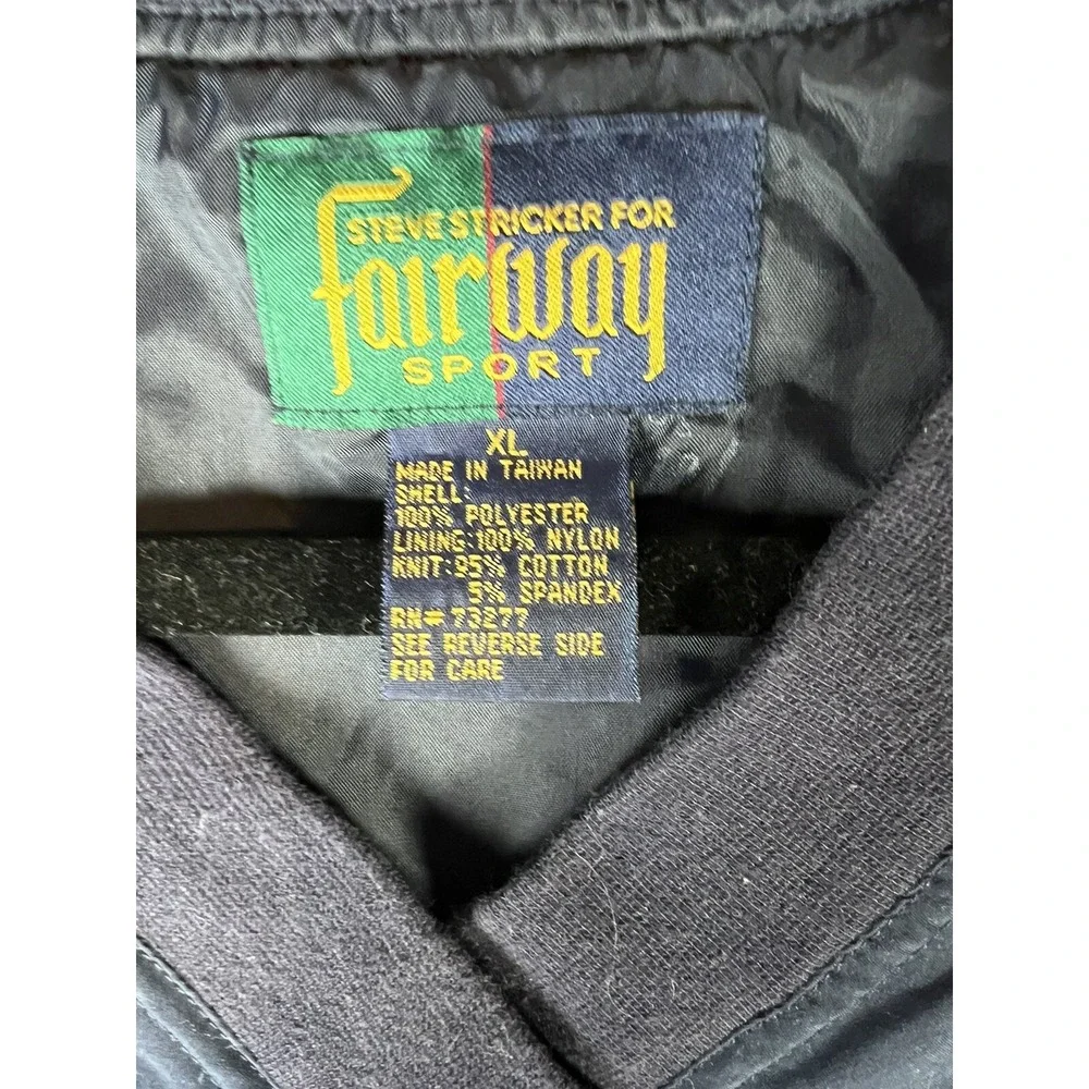 David Sticker Fairway Pullover Windbreaker XL Navy Blue